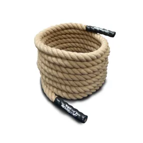 10 METRE NATURAL FIBRE BATTLE ROPE - 38MM THICK