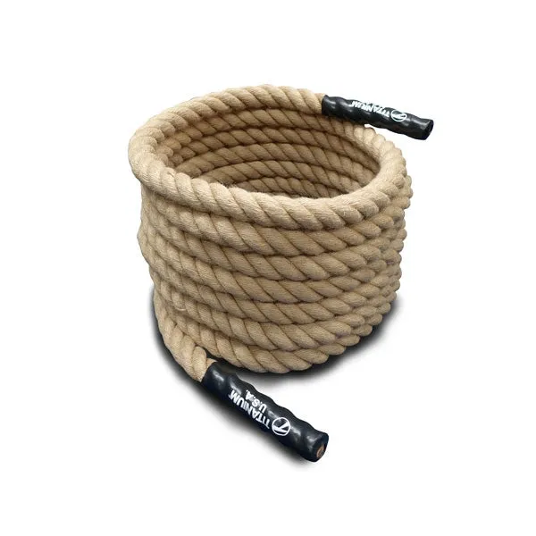 10 METRE NATURAL FIBRE BATTLE ROPE - 38MM THICK