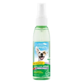 [15% OFF] Tropiclean Fresh Breath Berry Fresh Oral Care Spray For Dogs & Cats 4oz
