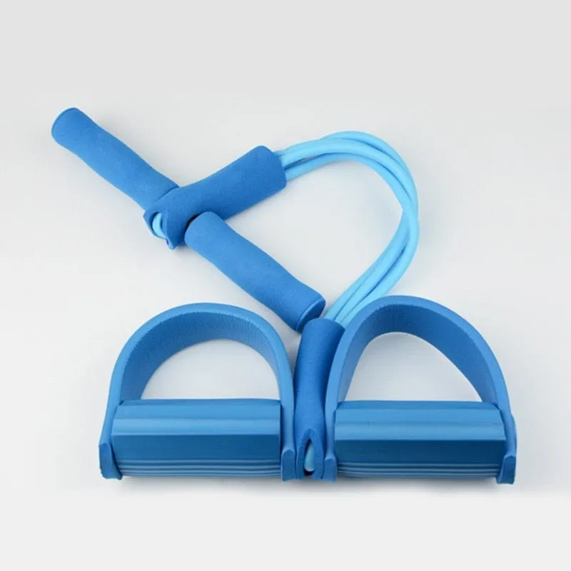 4 Resistanc Elastic Pull Ropes Exerciser Rower Belly Resistance Band Fitness Equipment