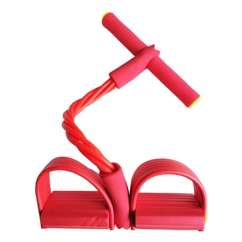 4 Resistanc Elastic Pull Ropes Exerciser Rower Belly Resistance Band Fitness Equipment