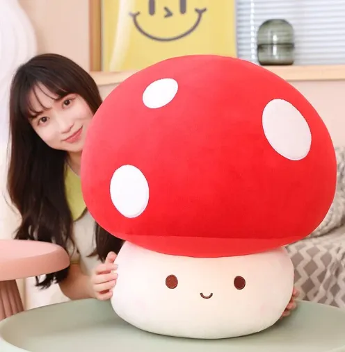 6. Kawaii Mushroom Family Plushies Red Brown White | NEW