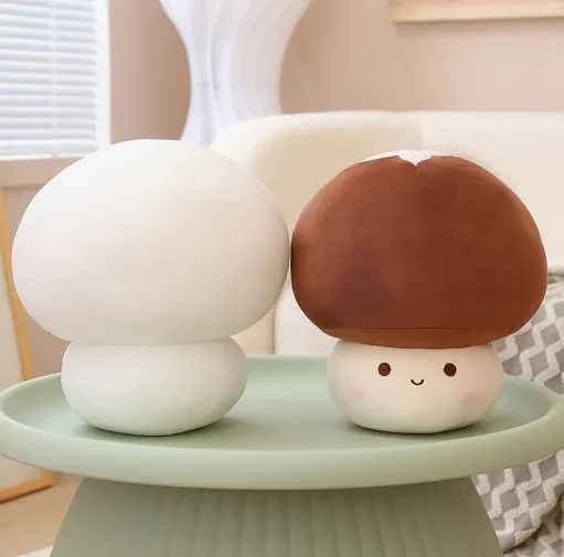 6. Kawaii Mushroom Family Plushies Red Brown White | NEW