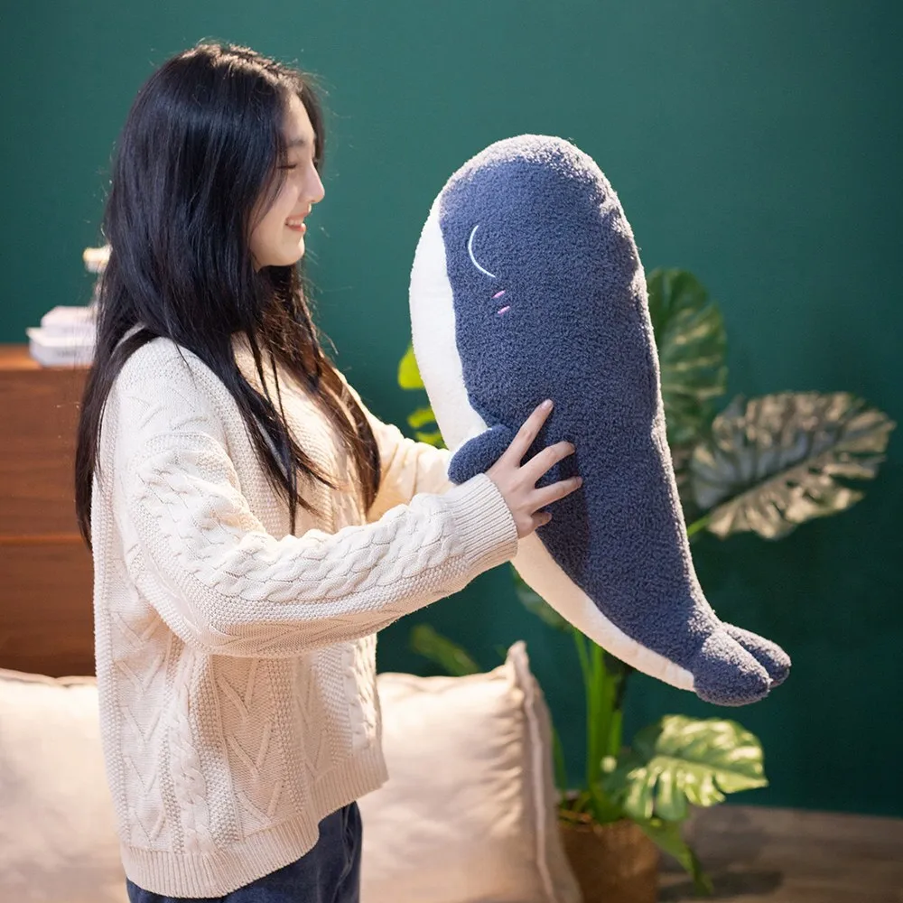 Adorable Fluffy Kawaii Blue Whale Squishy Plushies- Whale Stuffed Animals