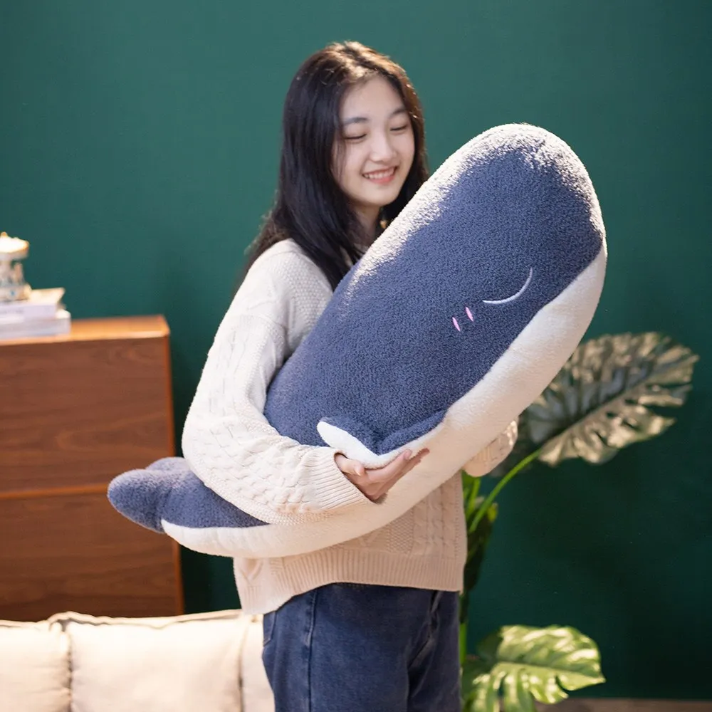 Adorable Fluffy Kawaii Blue Whale Squishy Plushies- Whale Stuffed Animals
