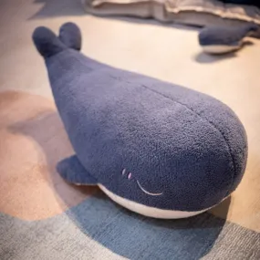Adorable Fluffy Kawaii Blue Whale Squishy Plushies- Whale Stuffed Animals