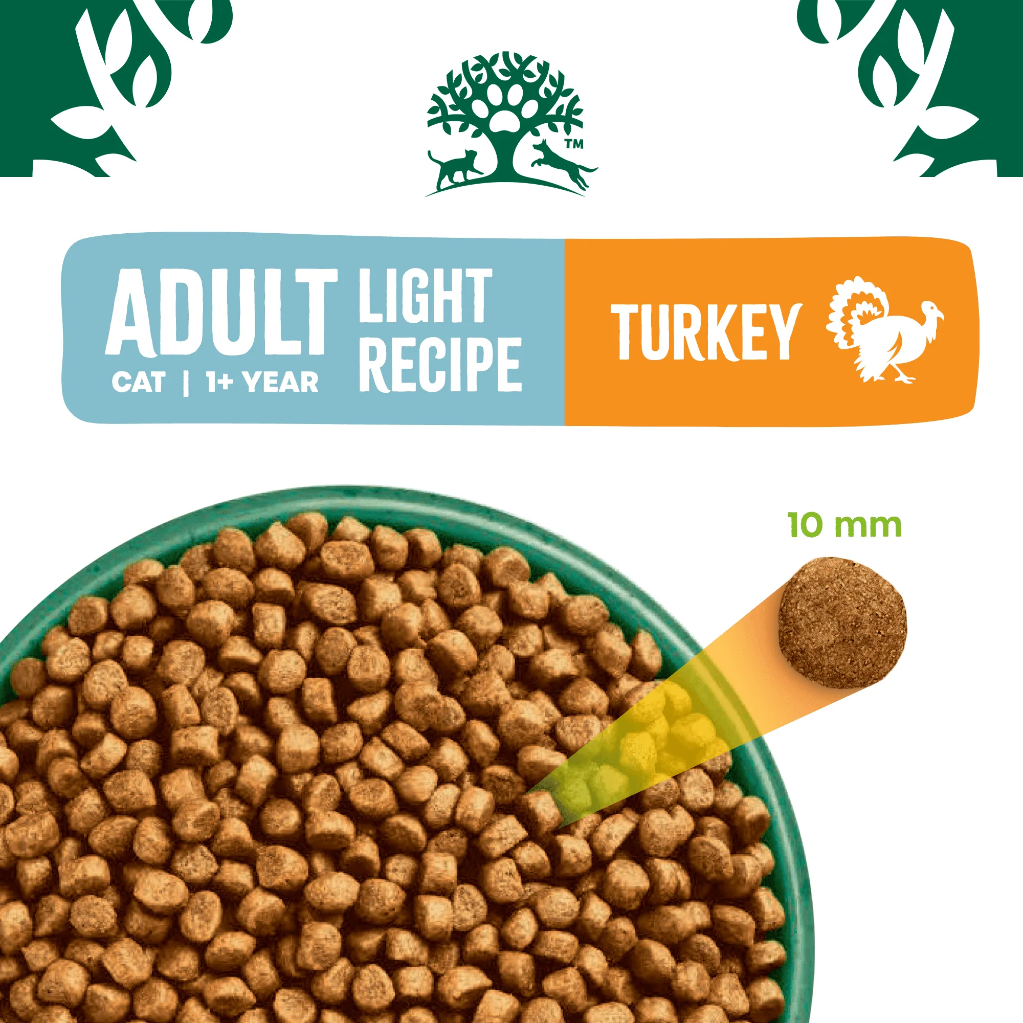 Adult Turkey & Rice Light Dry Cat Food