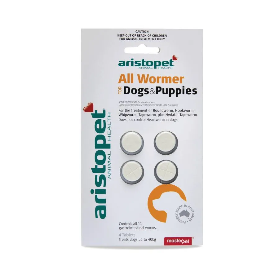 Aristopet All Wormer Tablets for Dogs and Puppies