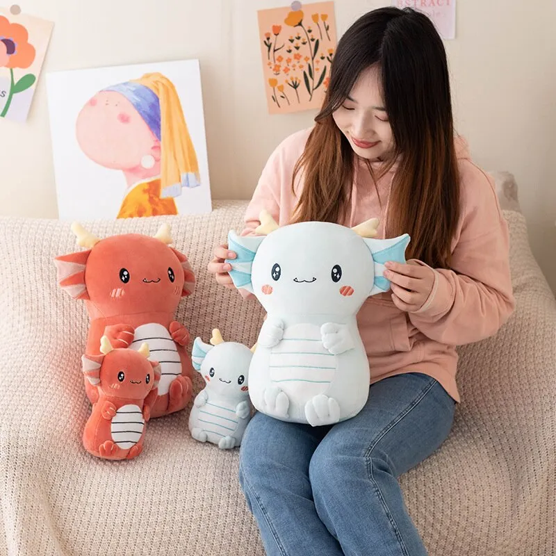 Axolotl Dragon Plush - Kawaii and Cuddly | NEW