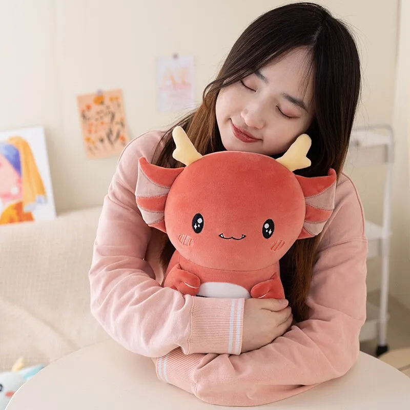 Axolotl Dragon Plush - Kawaii and Cuddly | NEW