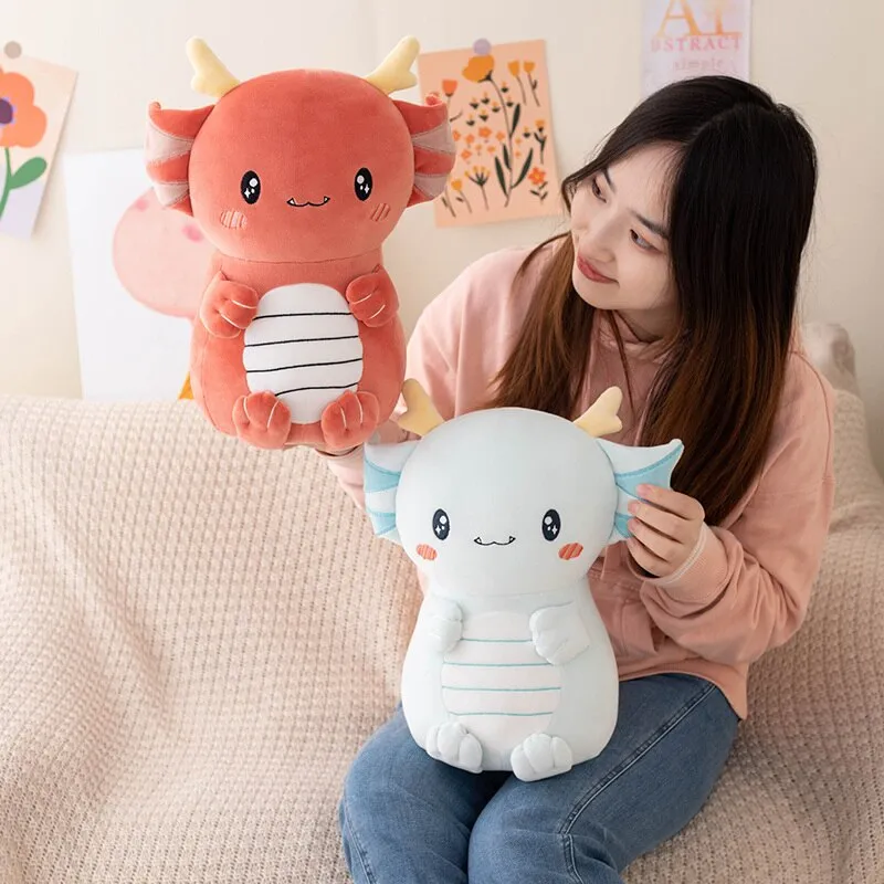 Axolotl Dragon Plush - Kawaii and Cuddly | NEW