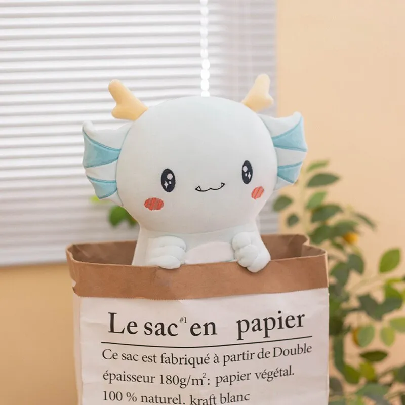 Axolotl Dragon Plush - Kawaii and Cuddly | NEW