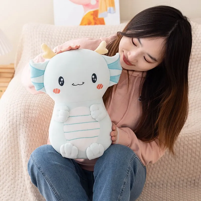 Axolotl Dragon Plush - Kawaii and Cuddly | NEW
