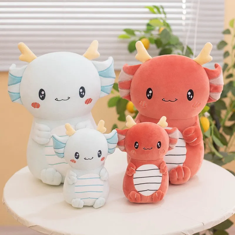 Axolotl Dragon Plush - Kawaii and Cuddly | NEW