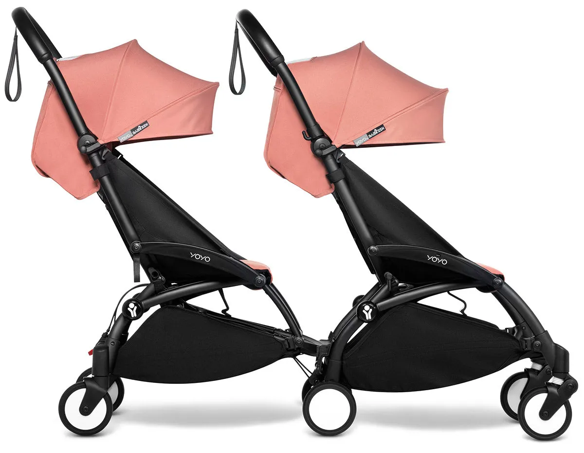 Babyzen YOYO Connect Double Stroller 6  / 6  Bundle - Black / Ginger
