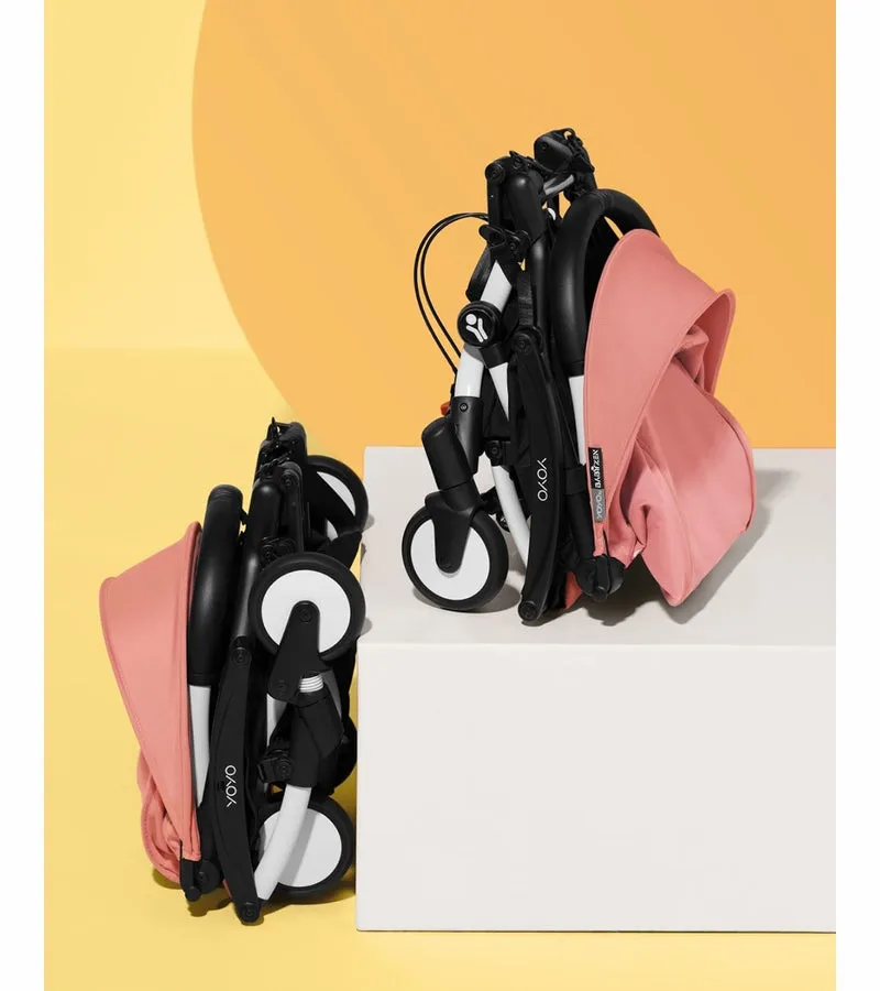 Babyzen YOYO Connect Double Stroller Bassinet / 6  Bundle - White / Olive