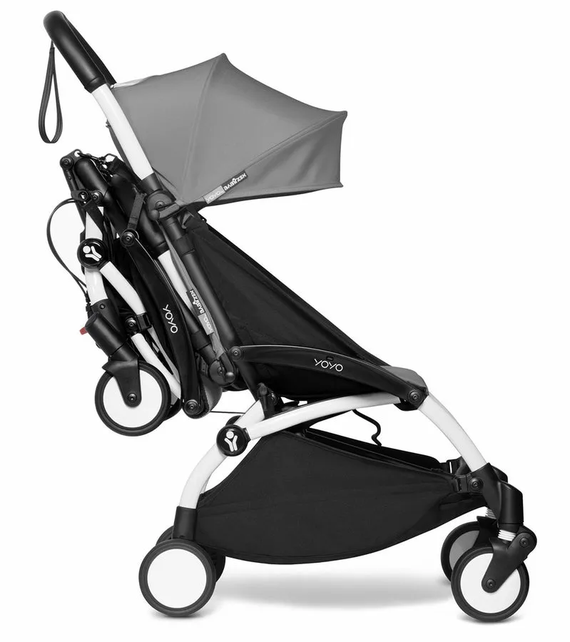 Babyzen YOYO Connect Double Stroller Bassinet / 6  Bundle - White / Olive