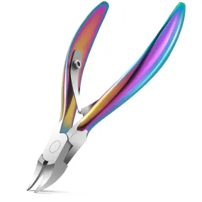 BEZOX Portable Nail Clipper - Toenail Clippers with Surgical Stainless Steel Suitable for Thick Fingernail Toenail Rainbow