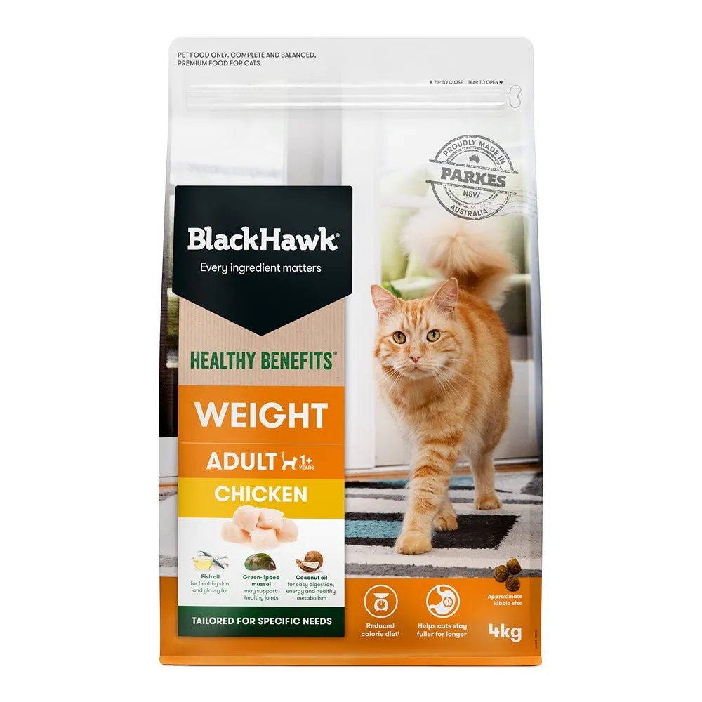 Black Hawk Healthy Benefits Weight Management Chicken Dry Cat Food