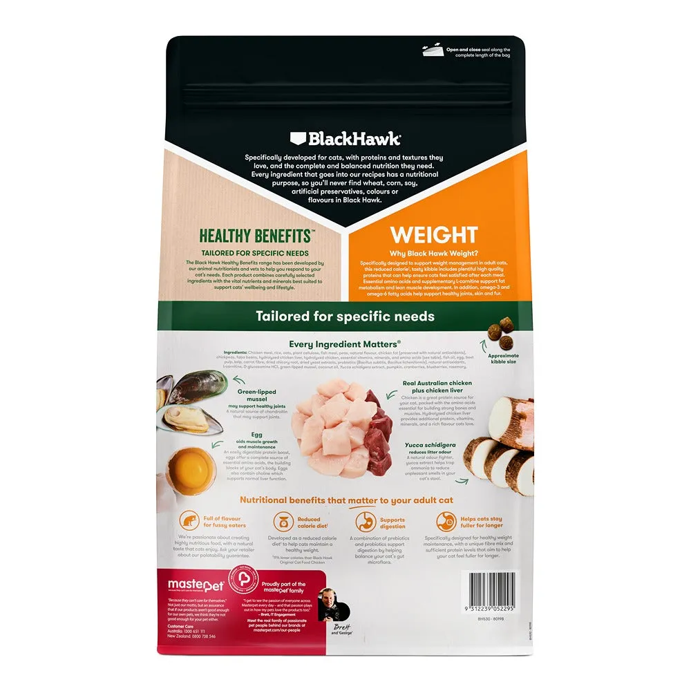 Black Hawk Healthy Benefits Weight Management Chicken Dry Cat Food