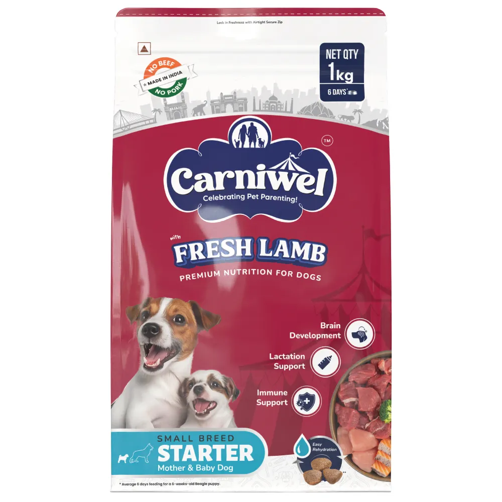 Carniwel Fresh Lamb Starter For Small Breed Mother & Baby Dog Dry Food