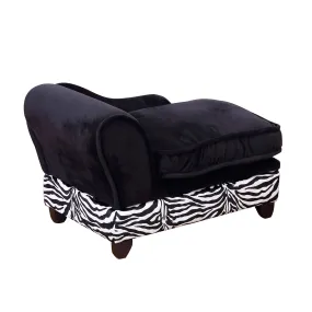 Cat Sofa Bed with Hidden Storage, Removable Cushion, 57L cm - Black