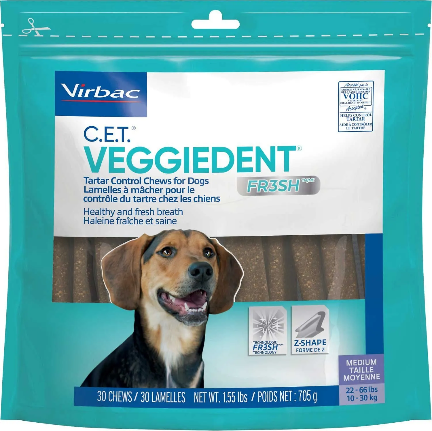 C.E.T. Veggiedent Fr3sh Chews for Dogs