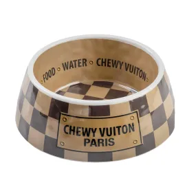 Chewy Vuiton Paris Pet Bowl - 7" Wide