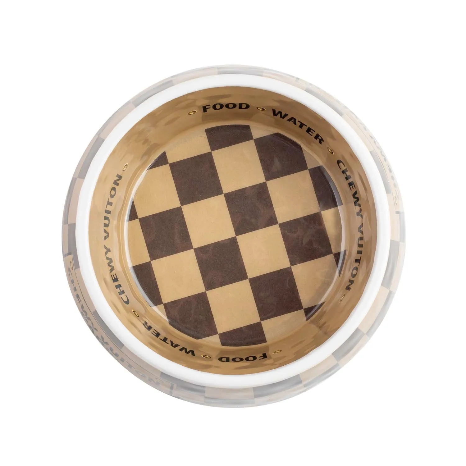 Chewy Vuiton Paris Pet Bowl - 7" Wide
