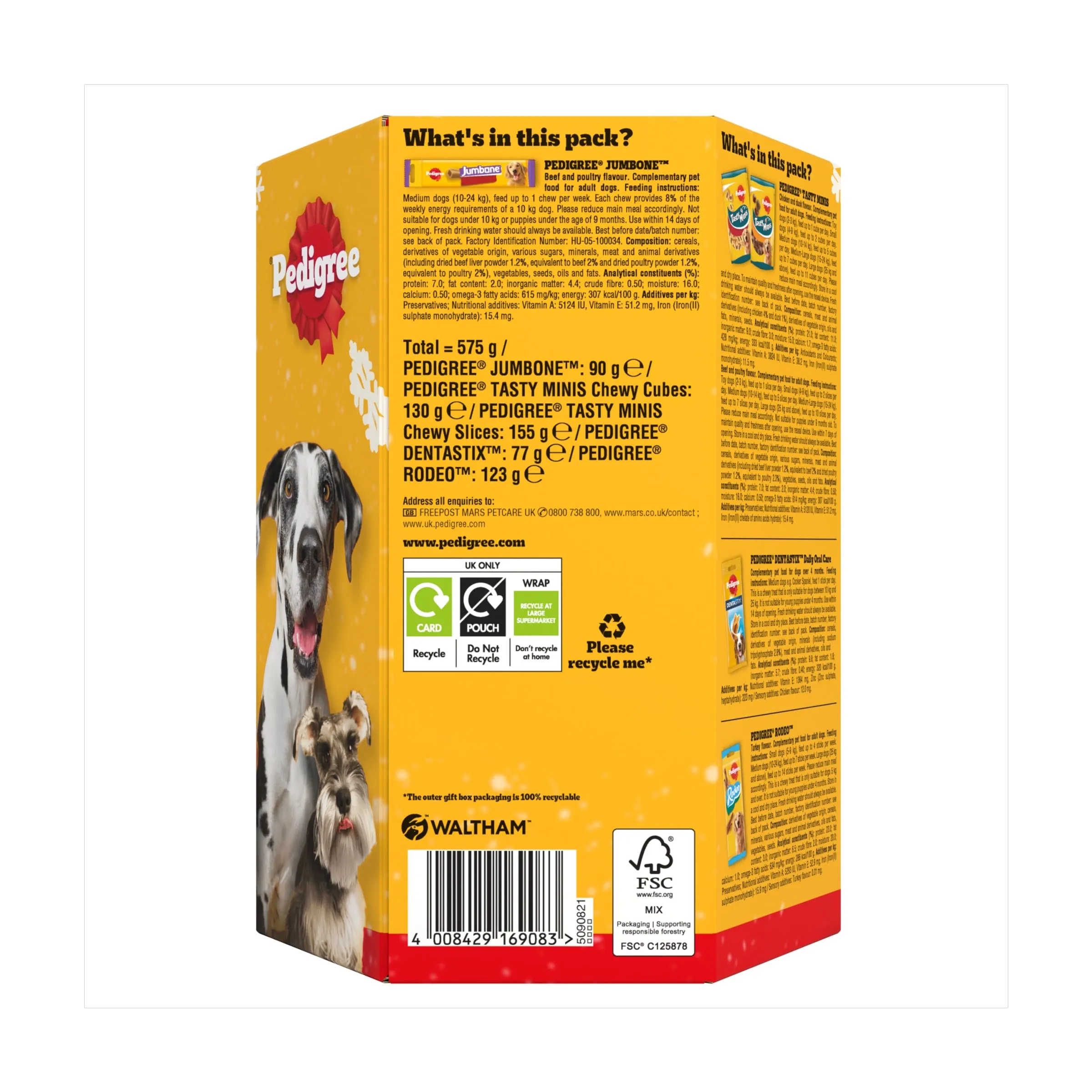 Christmas Gift Box | Dog Treat Variety Pack by Pedigree