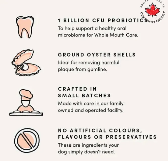 Crumps' Naturals Plaque Busters Whole Mouth Care Dental Sticks for Dogs