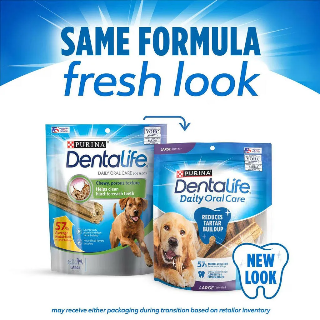 DentaLife Daily Oral Care Large Dental Dog Treats, 18 count