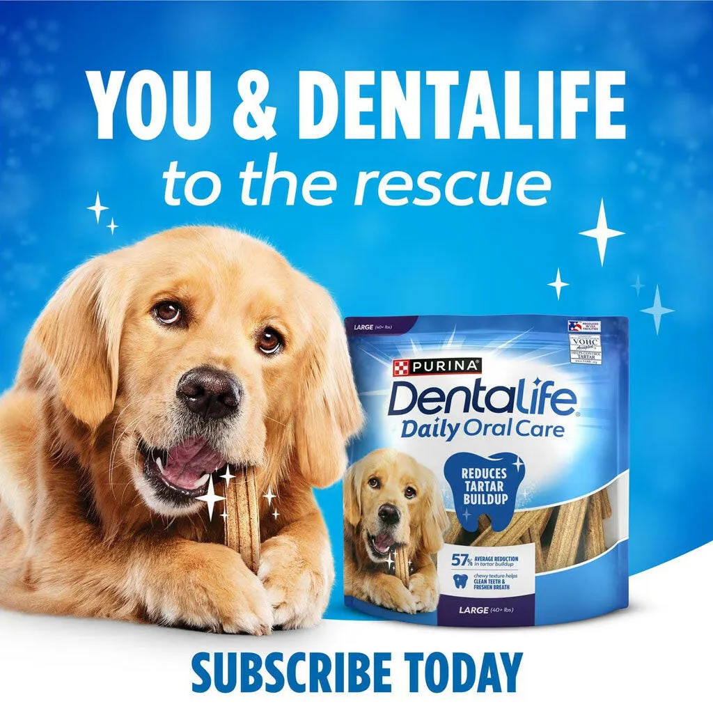 DentaLife Daily Oral Care Large Dental Dog Treats, 18 count