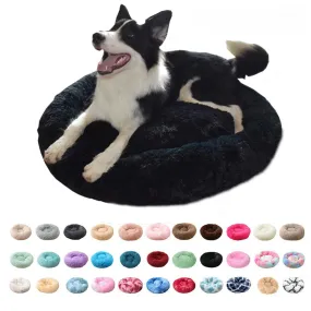 Dog Bed Super Soft Round Warm Plush