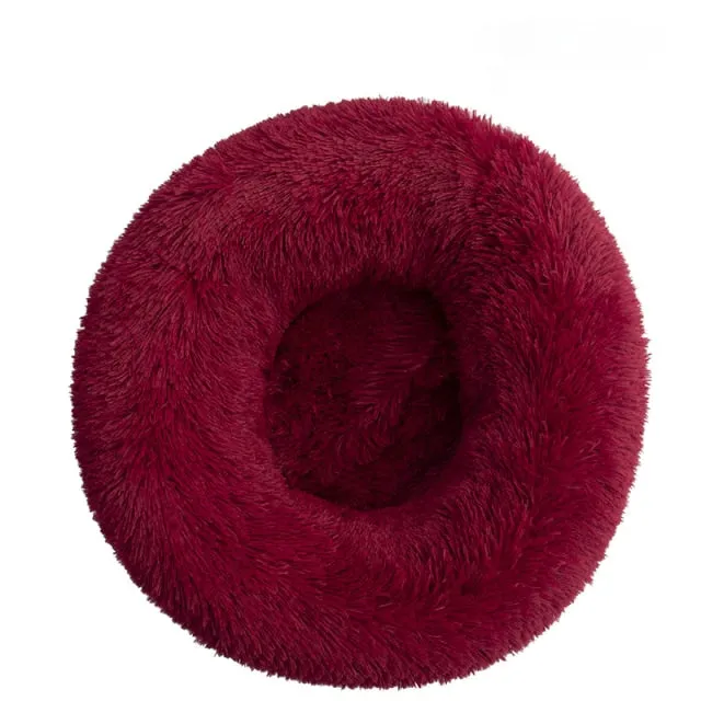 Dog Bed Super Soft Round Warm Plush
