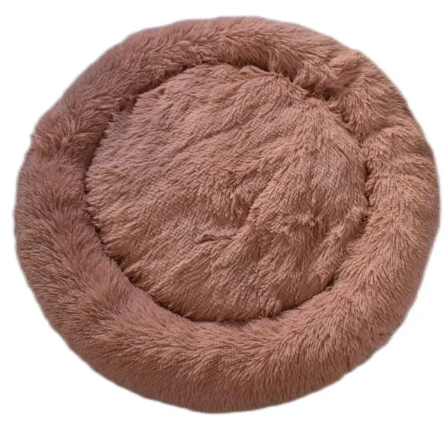 Dog Bed Super Soft Round Warm Plush