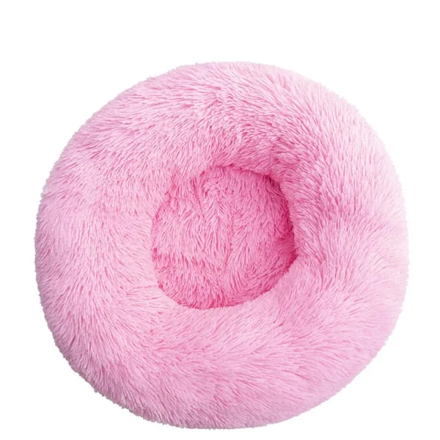 Dog Bed Super Soft Round Warm Plush