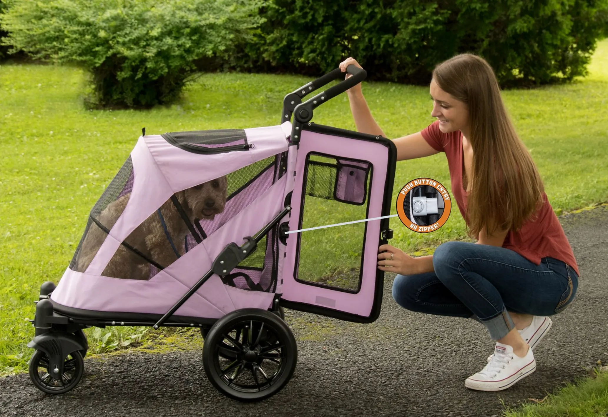 Excursion NO-ZIP Pet Stroller ~ Mountain Lilac