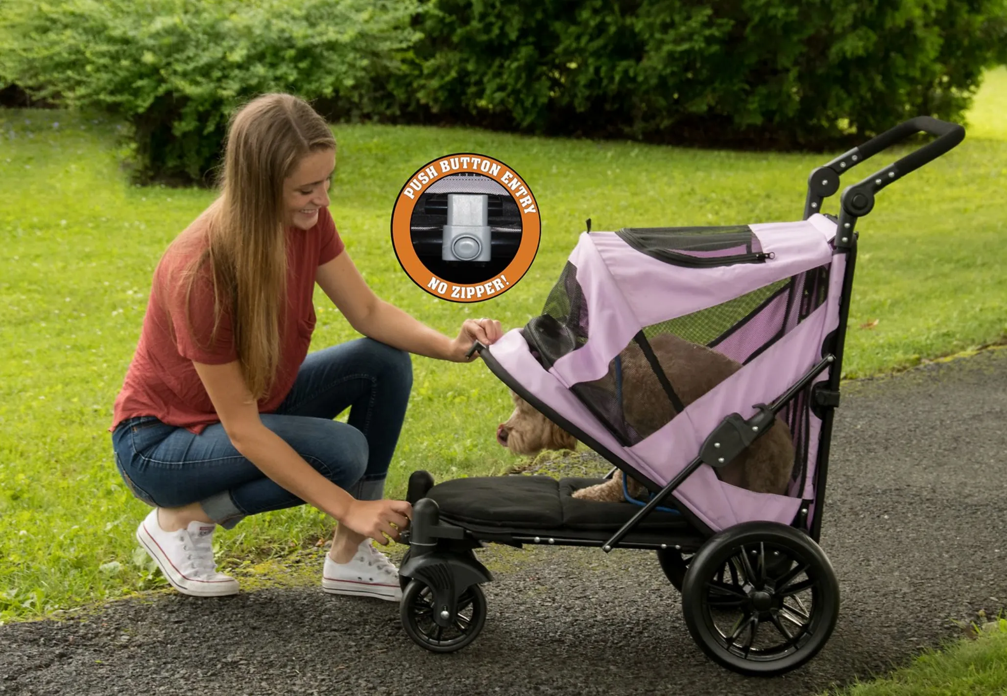 Excursion NO-ZIP Pet Stroller ~ Mountain Lilac