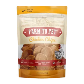 Farm To Pet Chicken Chips Single Ingredient Dog Treats (12 oz)