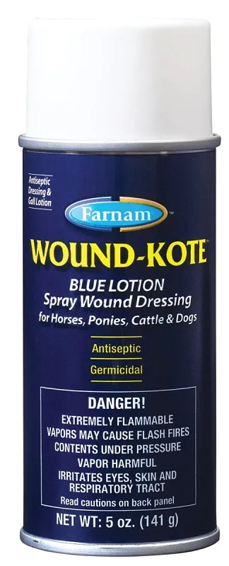 Farnam Wound-Kote 30401 Wound Lotion, Lotion, Blue, 5 oz :EA: QUANTITY: 1
