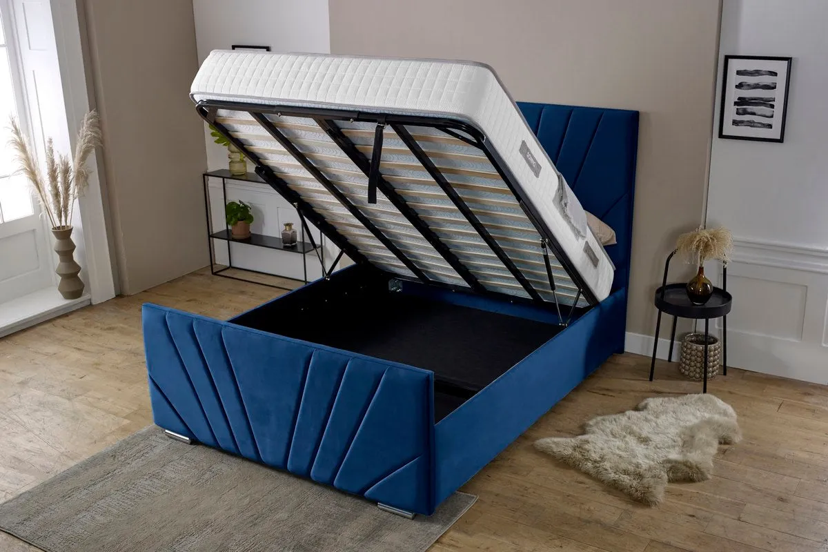 Fiji Sunrise Upholstered Ottoman Bed