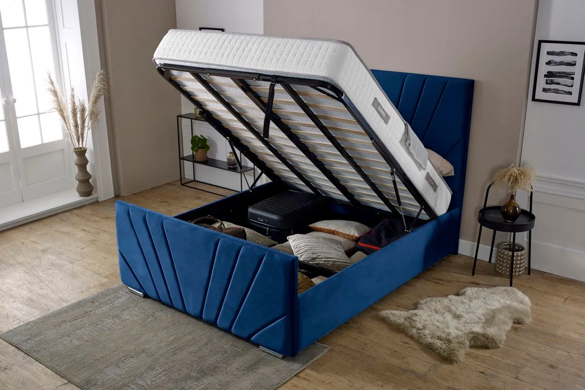 Fiji Sunrise Upholstered Ottoman Bed