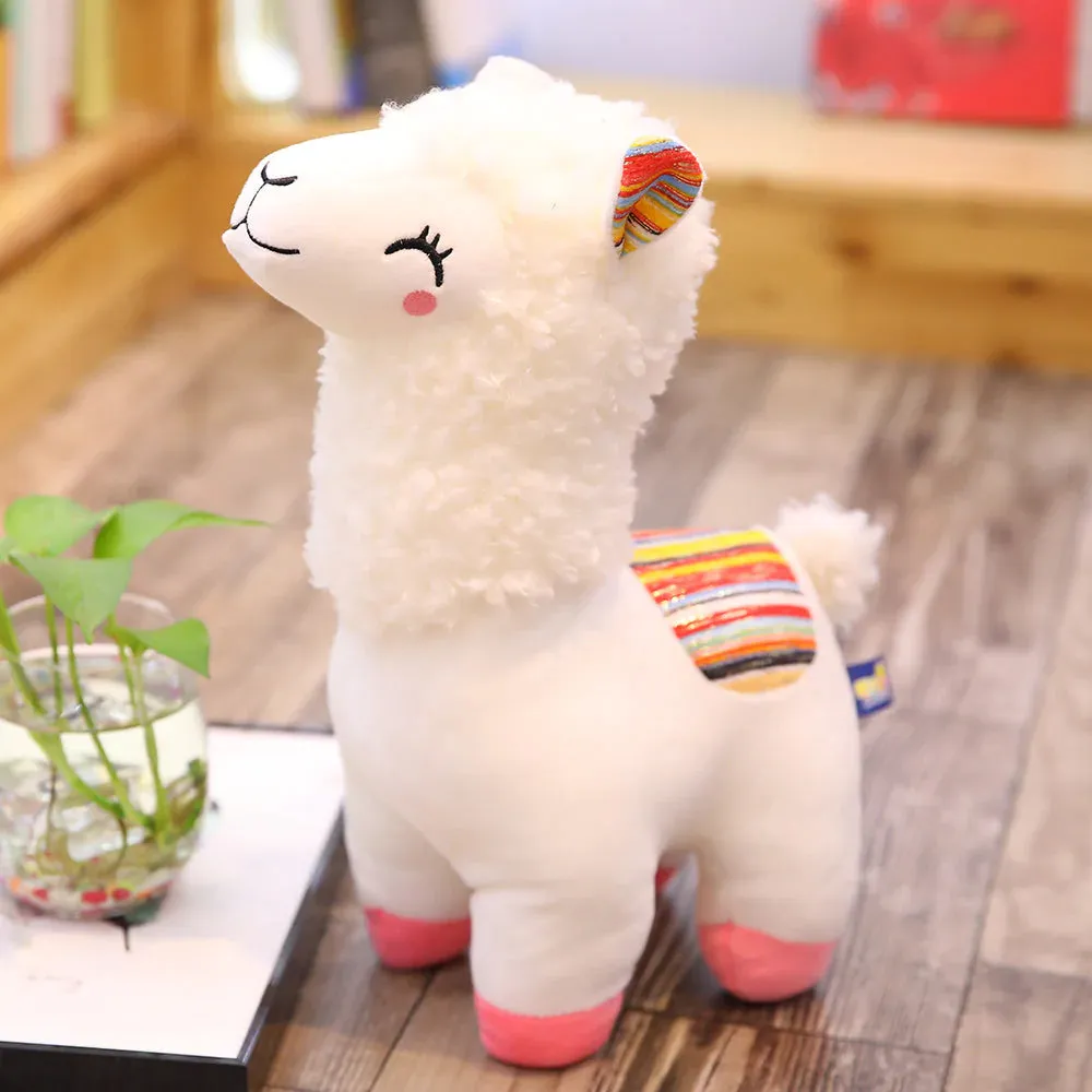Fluffy Kawaii Alpaca Stuffed Animals Family Plushies
