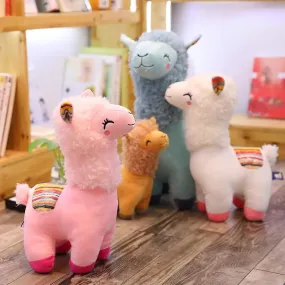 Fluffy Kawaii Alpaca Stuffed Animals Family Plushies