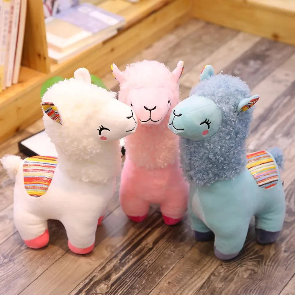 Fluffy Kawaii Alpaca Stuffed Animals Family Plushies