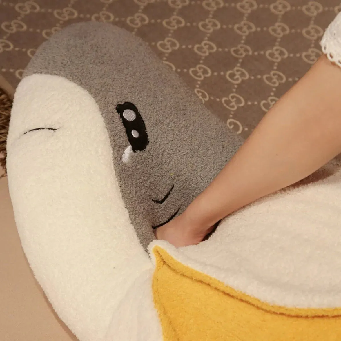 Fluffy Kawaii Shark Banana Stuffed Animal Toy Plushies