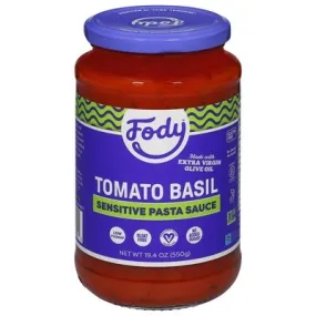 Fody Low Fodmap Tomato Basil Sauce 6/19.4 OZ [UNFI #21118]