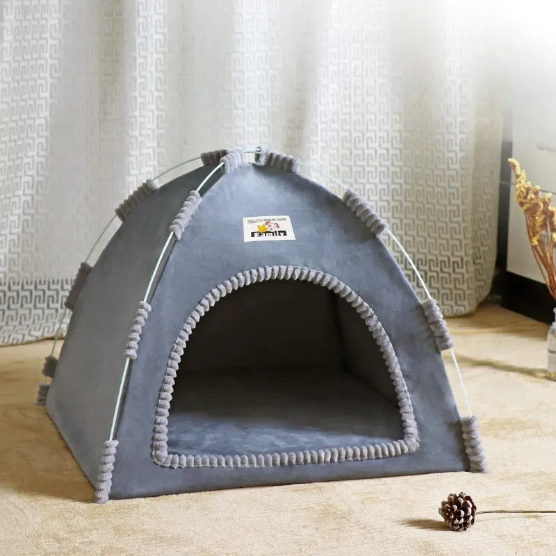 Foldable Pet Tent House for All Seasons