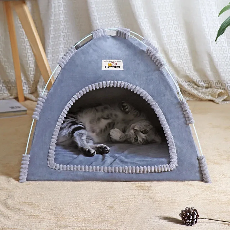 Foldable Pet Tent House for All Seasons